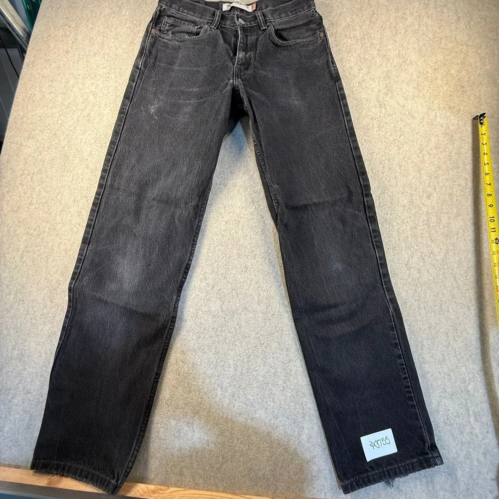 Levis 550 Relaxed Fit Jeans Mens 31x34 Faded Black Denim Vintage Style 550-0260